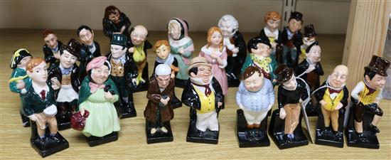 A set of twenty-four Royal Doulton Charles Dickens characters miniature figures,